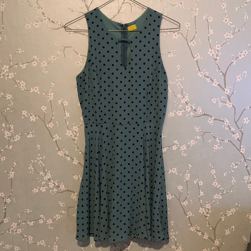 Dee Elle Polkadot ALine Dress